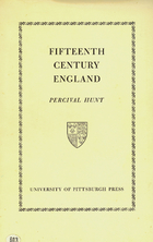 Image for Fifteenth Century England by Hunt, Percival