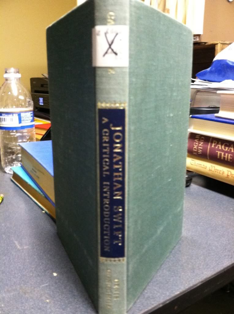 Image for Jonathan Swift: A Critical Introduction by Donoghue, Denis