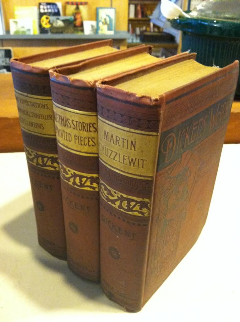 Image for Charles Dickens 3 Volume Set Hurst & Co. 1890s: Martin Chuzzlewit; Christmas Stories, Reprinted Pieces; & Great Expectations, Uncommercial Traveler, Miscellaneous by Dickens, Charles