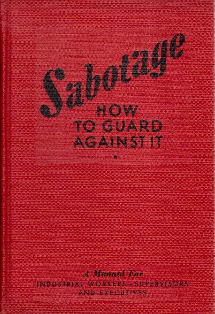 Image for Sabotage,: How to guard against it,