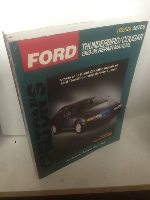 Image for Ford: Thunderbird/Cougar 1983-96 (Chilton's Total Car Care Series)