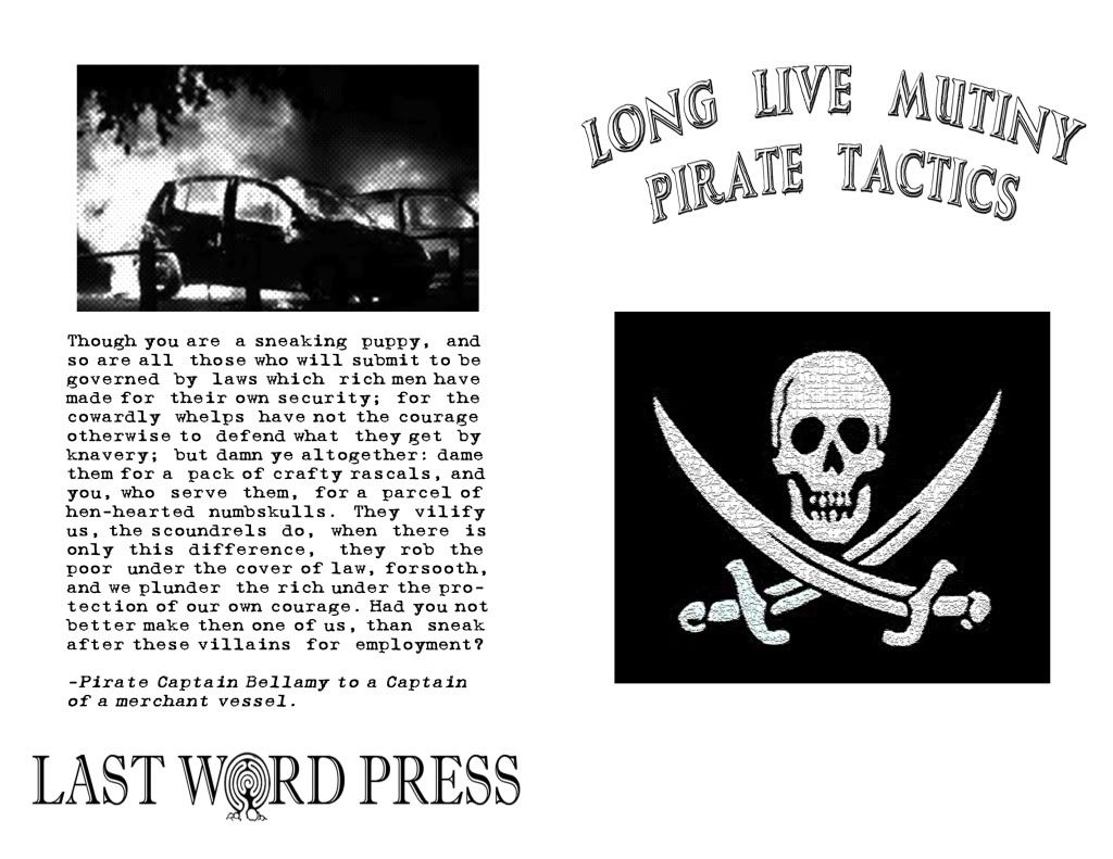Image for Long Live Mutiny! Pirate Tactics by compiled and pirated by Cap'n Mayhem of the Drunken Boat Crew by compiled and pirated by Cap'n Mayhem of the Drunken Boat Crew by compiled and pirated by Cap'n Mayhem of the Drunken Boat Crew